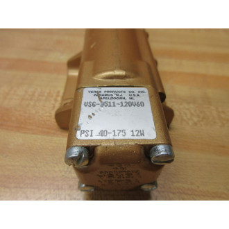 Versa VSG-3511-120V60 Solenoid Valve VSG3511120V60 WOut Coil - New No Box