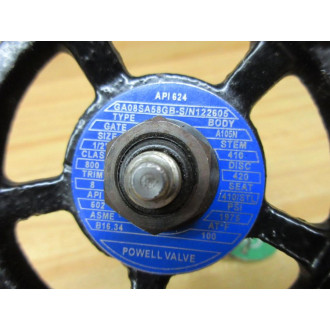 Powell GA08SA58GB Gate Valve Stem:410 - New No Box