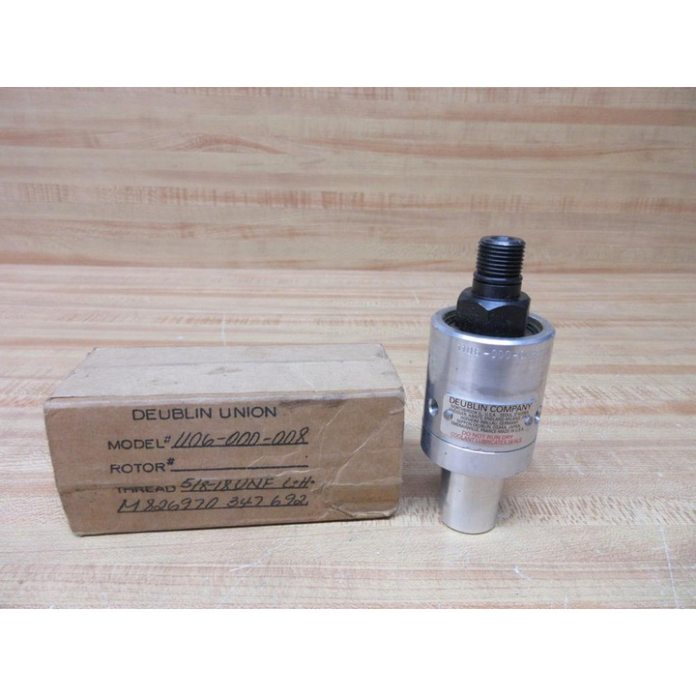 Deublin Union 1106-000-008 Rotary Union 1106000008