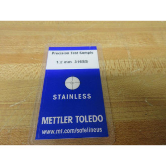Mettler Toledo 1.2MM 316SS Safeline Metal Detection Test Card TC1 (Pack of 3) - New No Box