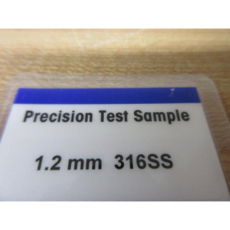 Mettler Toledo 1.2MM 316SS Safeline Metal Detection Test Card TC1 (Pack of 3) - New No Box