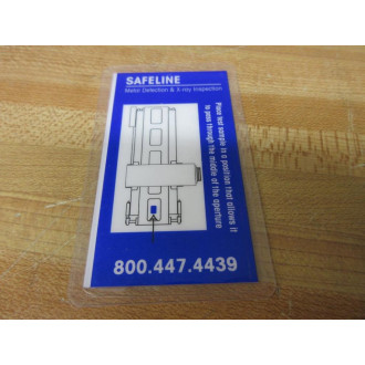 Mettler Toledo 1.2MM 316SS Safeline Metal Detection Test Card TC1 (Pack of 3) - New No Box