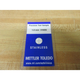 Mettler Toledo 1.0MM 316SS Safeline Metal Detection Test Card TC1 (Pack of 2) - New No Box