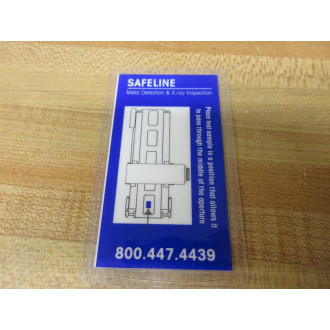 Mettler Toledo 1.0MM 316SS Safeline Metal Detection Test Card TC1 (Pack of 2) - New No Box
