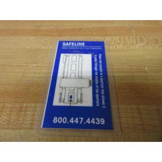 Mettler Toledo 1.5MM 316SS Safeline Metal Detection Test Card TC1 (Pack of 2) - New No Box