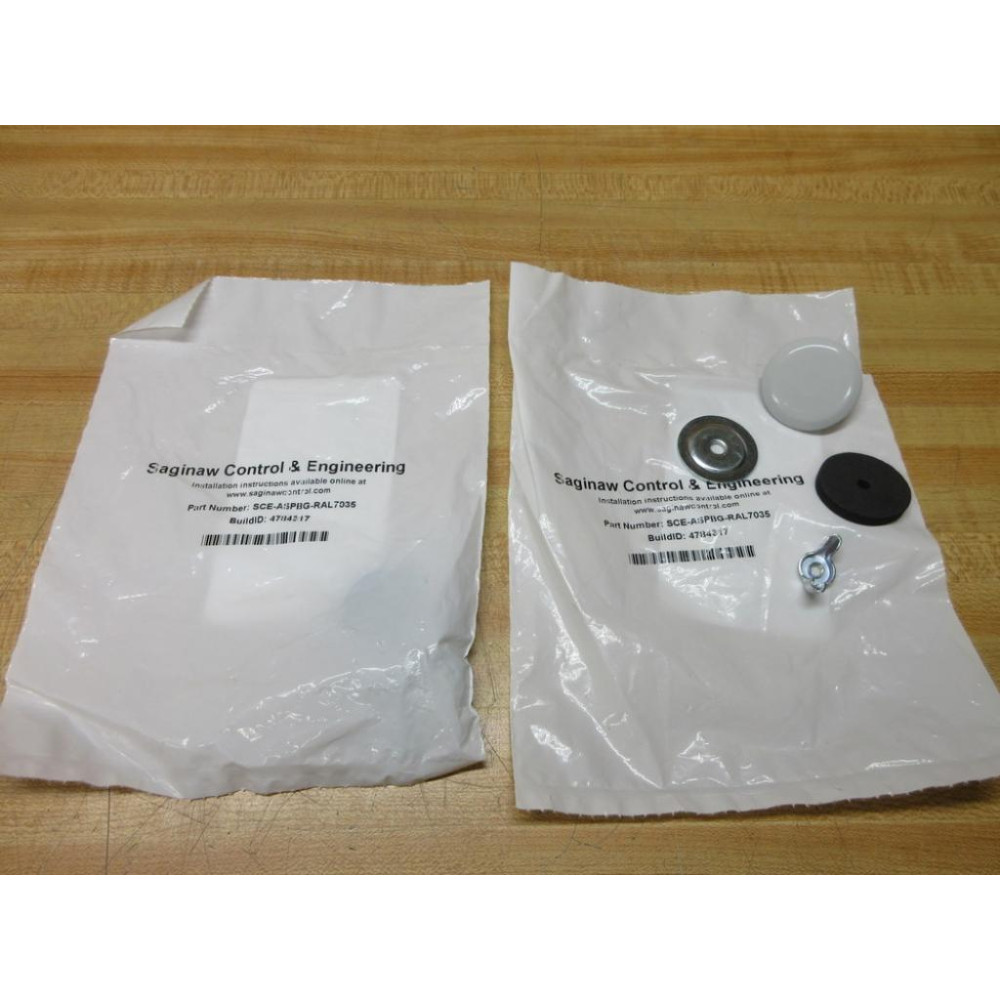 Saginaw Control & Engineering SCE-ASPBG-RAL7035 Hole Plug (Pack of 2)