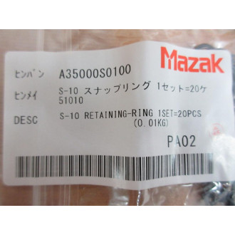 Mazak S-10 Snap Ring S10 (Pack of 20)
