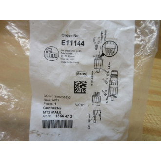 IFM Efector E11144 Wirable Plug 1556472