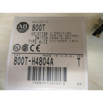 Allen Bradley 800T-H4804A Selector Switch