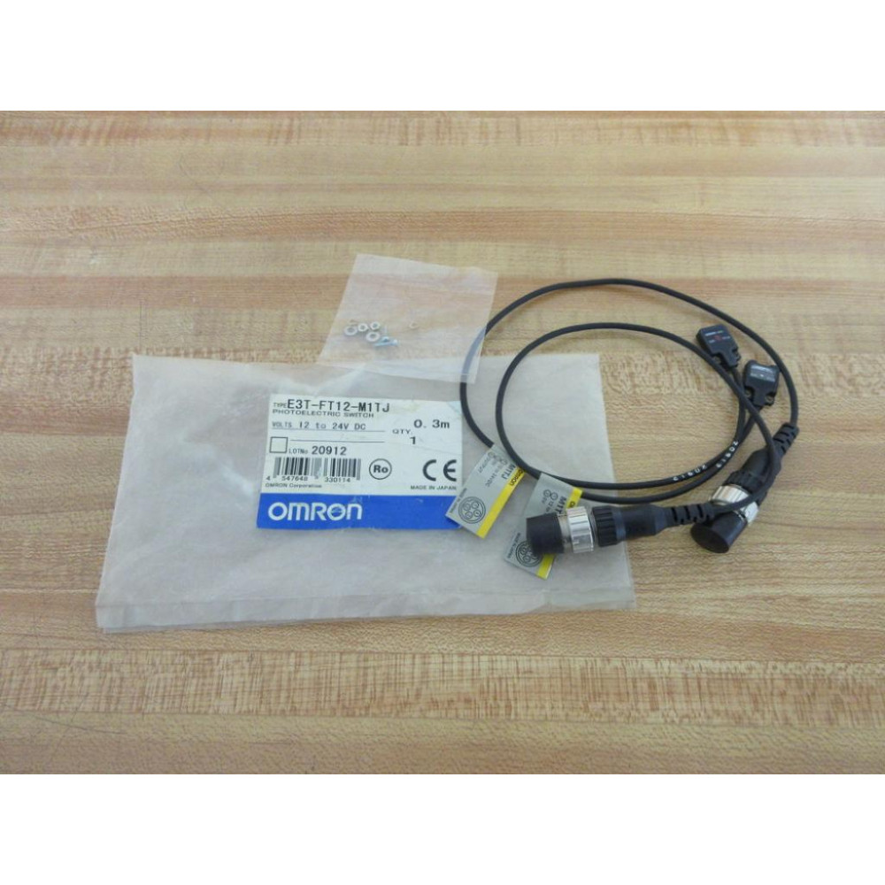 Omron E3T-FT12-M1TJ0.3M Photoelectric Sensor Kit M1TJ