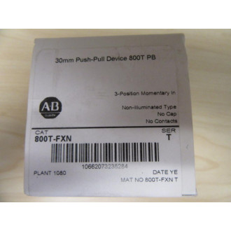 Allen Bradley 800T-FXN Push Pull Switch EMPTY BOX ONLY!!