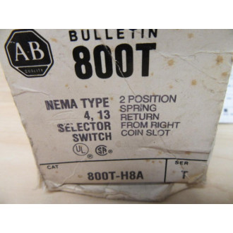 Allen Bradley 800T-H8A Selector Switch