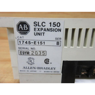 Allen Bradley 1745-E151 SLC 150 Expansion Unit 1745E151 Series B - W1 Terminal Cover - Used