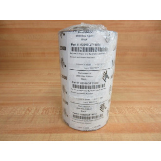 Zebra Performance 02000GT11030 Wax Ribbon