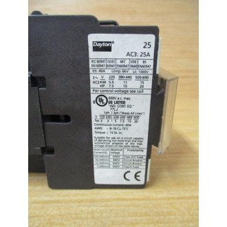 Dayton 6ECD3 IEC Contactor - New No Box