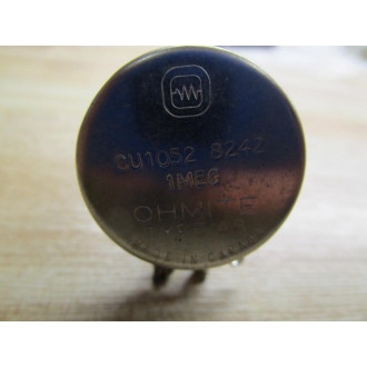 Ohmite CU1052 Potentiometer 1 Meg Ohms Type AB - Used