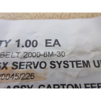 Speed Control 2000-8M-30 Timing Belt 20008M30