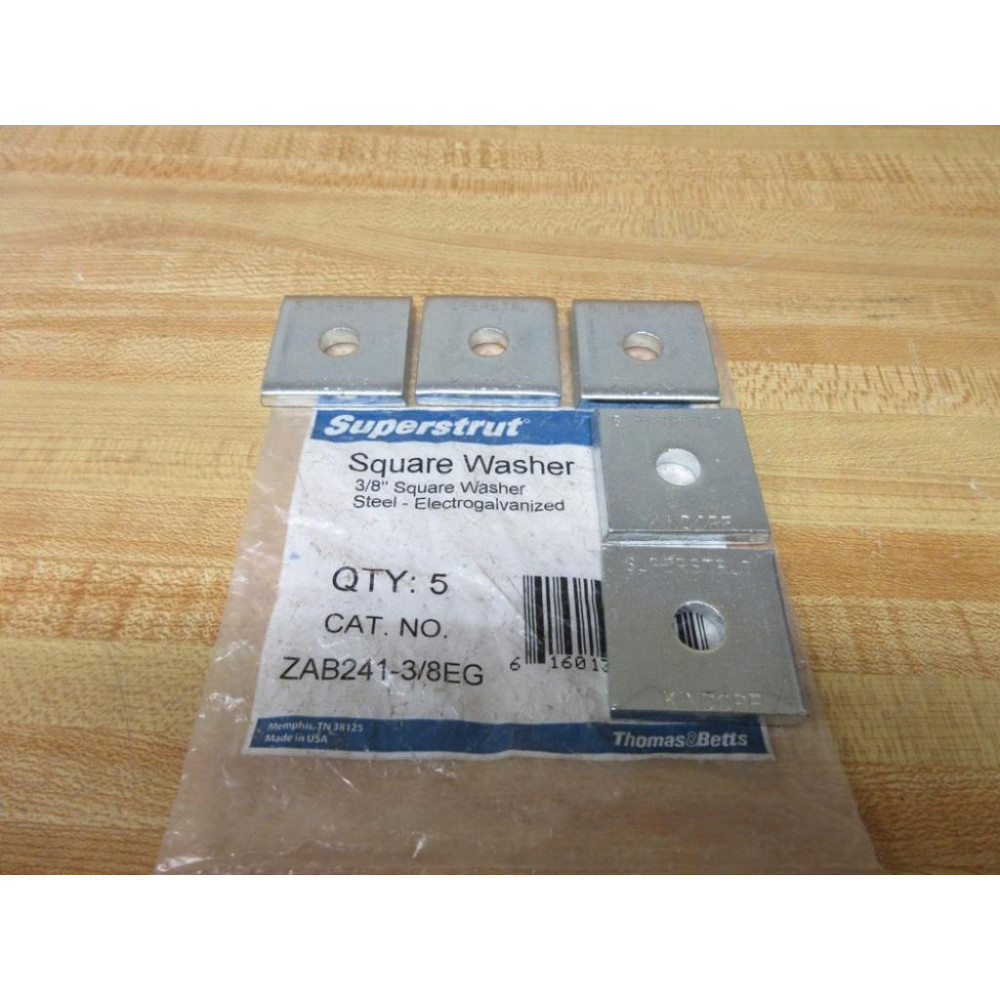 Thomas & Betts ZAB241-38EG Superstrut Square Washer ZAB24138EG (Pack of 5)
