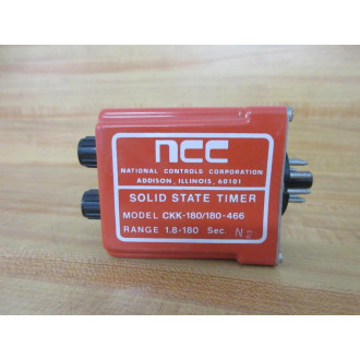 National Controls Coporation CKK-180180-466 NCC Solid State Timer - New No Box