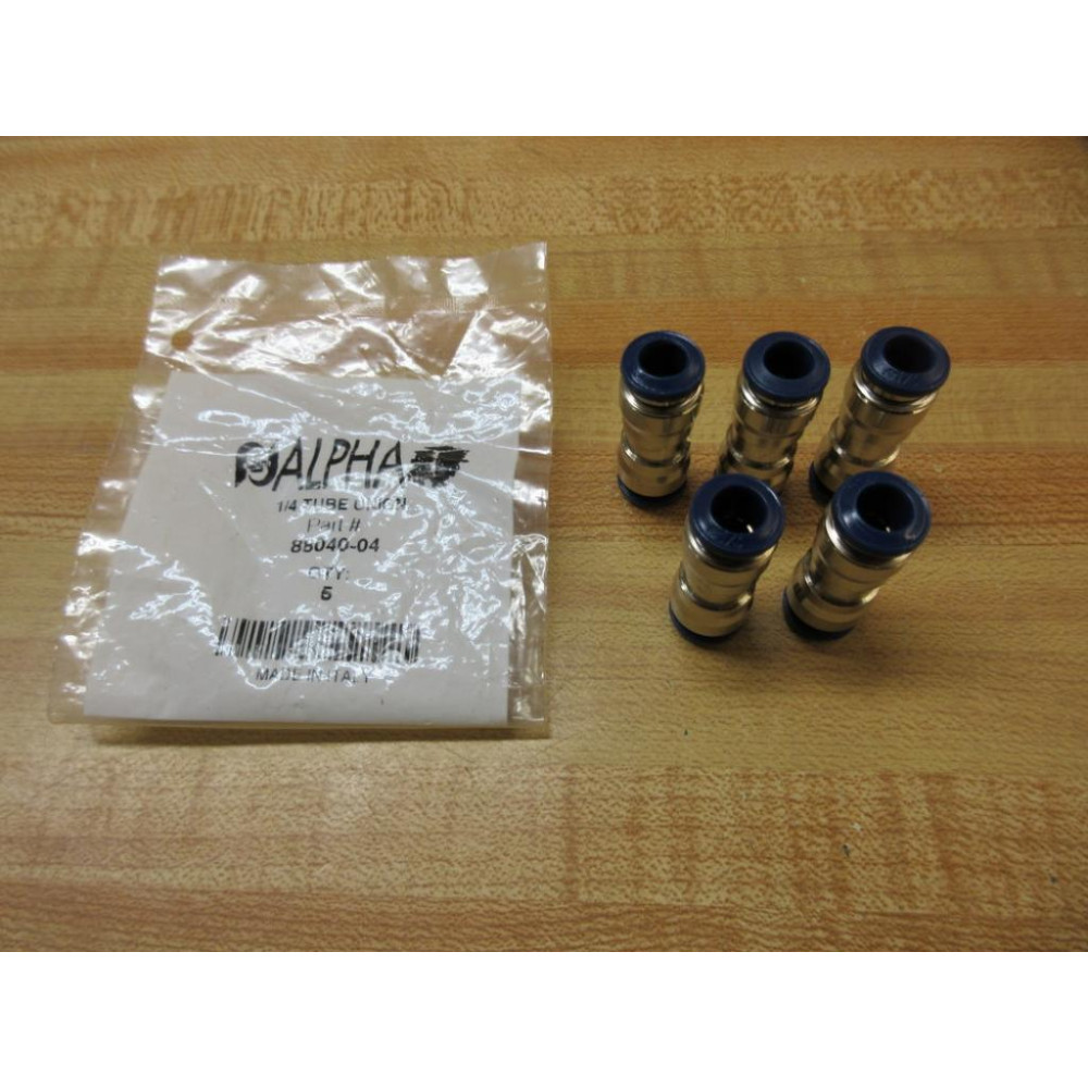Alpha 88040-04 Pneumatic Fitting 8804004 (Pack of 5)