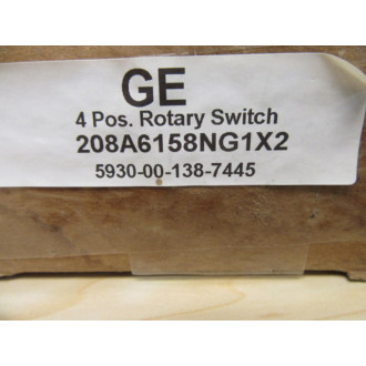 General Electric 208A6158NG1X2 Rotary Selector Switch