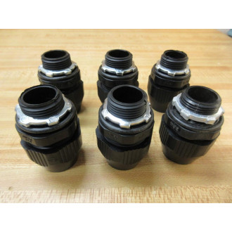 Thomas And Betts LT75P 34" Straight Bullet Connector (Pack of 6) - New No Box