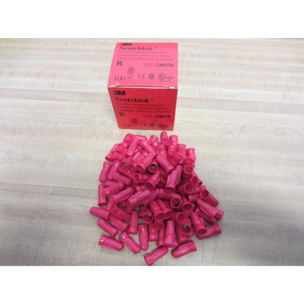 3M 054007-20058 Electrical Spring Connectors (Pack of 98)