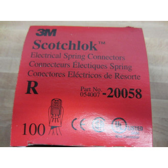 3M 054007-20058 Electrical Spring Connectors (Pack of 98)