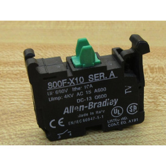 Allen Bradley 800F-X10 Contact Block 800F-X1O (Pack of 10) - New No Box