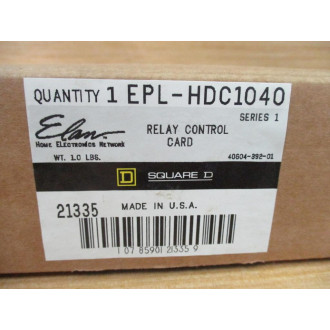 Square D EPL-HDC1040 Relay Control Card EPLHDC1040