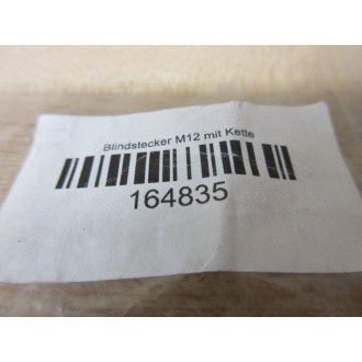 Blindstecker 164835 Connector W Chain M12 - New No Box