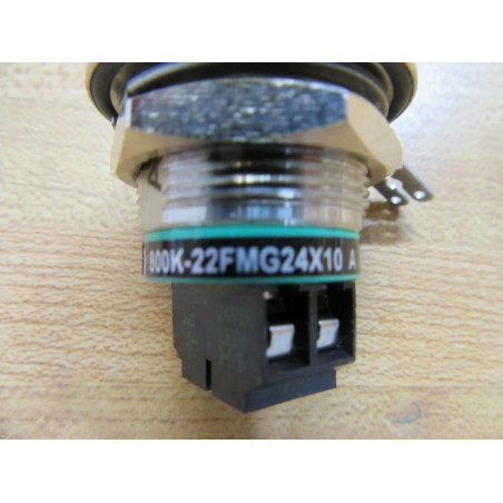 Allen Bradley 800K-22FMG24X10 Green Push Button - New No Box
