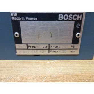 Bosch 0 811 145 124 Pressure Relief Valve 0811145124 - New No Box