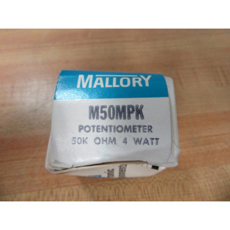 Mallory M50MPK Potentiometer 50K 50000 4Watt