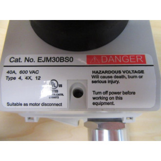 Mersen Ferraz Shawmut EJM30BS0 Disconnect Switch WComm. Fittings - New No Box
