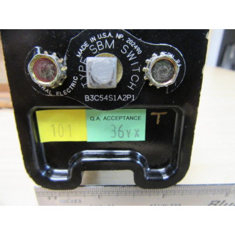General Electric SBM-B3C54S1A2P1 Type SBM Switch B3C54S1A2P1