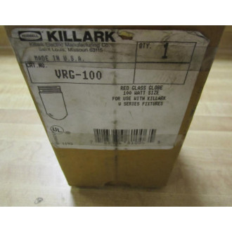 Killark VRG-100 Red Glass Globe