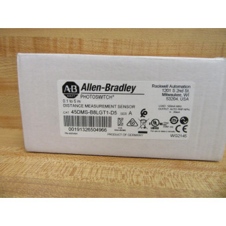 Allen Bradley 45DMS-B8LGT1-D5 Distance Measurement Sensor