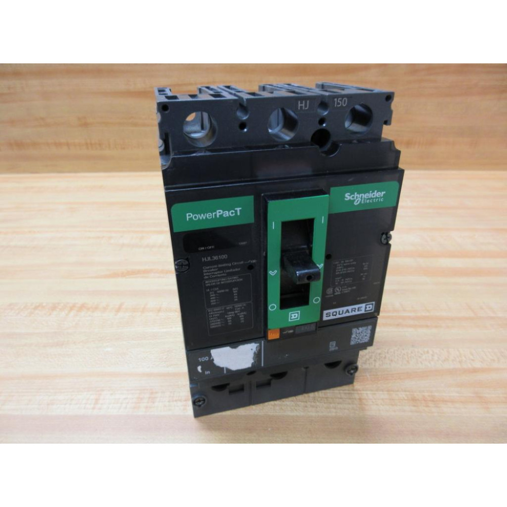 Square D HJL36100 Schneider Circuit Breaker 100A - Used