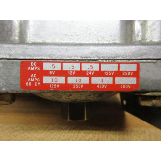Barksdale D2T-A3-Q24 Pressure Switch D2TA3Q24 - Used