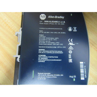 Allen Bradley 1606-XLE240E-3 Power Supply 1606XLE240E3