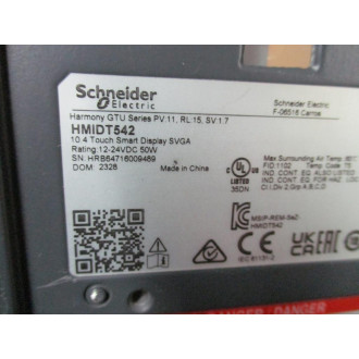 Schneider HMIDT542 TouchSmart Display Enclosure Only - Used