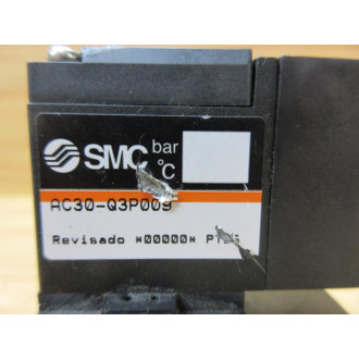 SMC EAV3000-F03-5YZ-Q Solenoid Valve EAV3000F035YZQ - Used