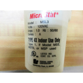 Federal Signal MSL3-120 Stack Light MSL3120 - Used