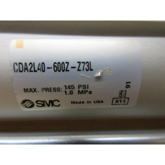 SMC CDA2L40-600Z-Z73L Tie Rod Pneumatic Cylinder CDA2L40600ZZ73L - New No Box
