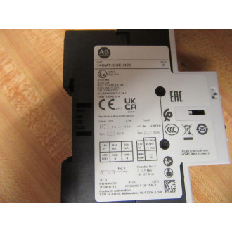 Allen Bradley 140MT-C3E-B25 Motor Protector Circuit Breaker 140MTC3EB25