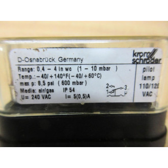 Krom Schroder DG10T-84447812 Pressure Switch DG10T84447812 - Used