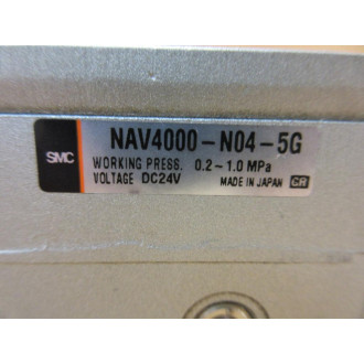 SMC NAV4000-N04-5G Solenoid Valve NAV4000N045G - Used