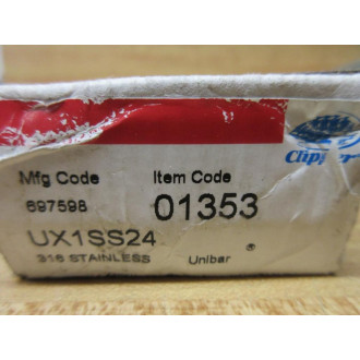 Flexco UX1SS24 Belt Fastener 01353 (Pack of 6)