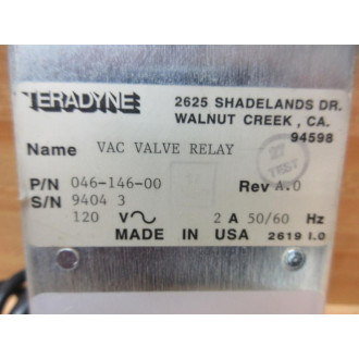 Teradyne 046-146-00 Valve Relay 04614600 - Used